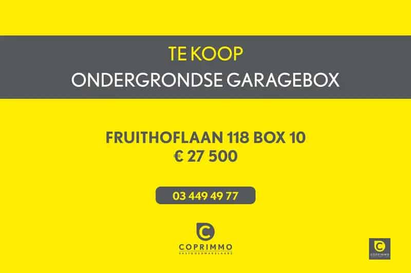 Garagebox te huur Fruithoflaan
