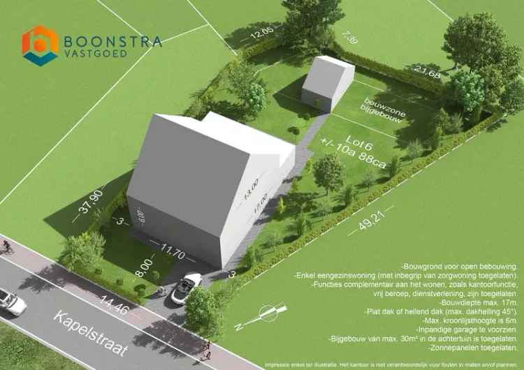 Bouwgrond 1088m² te Putte - Rustige ligging