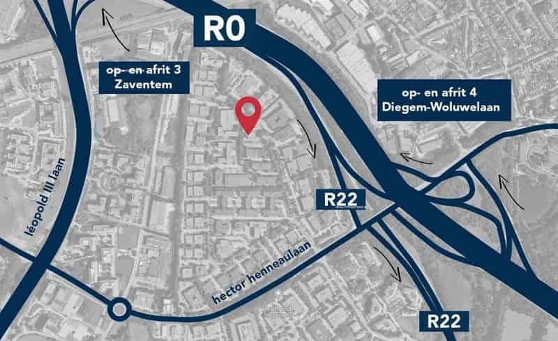 Kantoorruimte te huur Zaventem 300m² nabij E40
