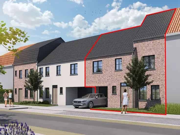 Nieuwbouwhuis 3-4 slaapkamers Garage Diepe Tuin Torhout