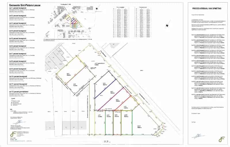 7 Percelen Bouwgrond te Koop Frans Baesstraat Dennenlaan