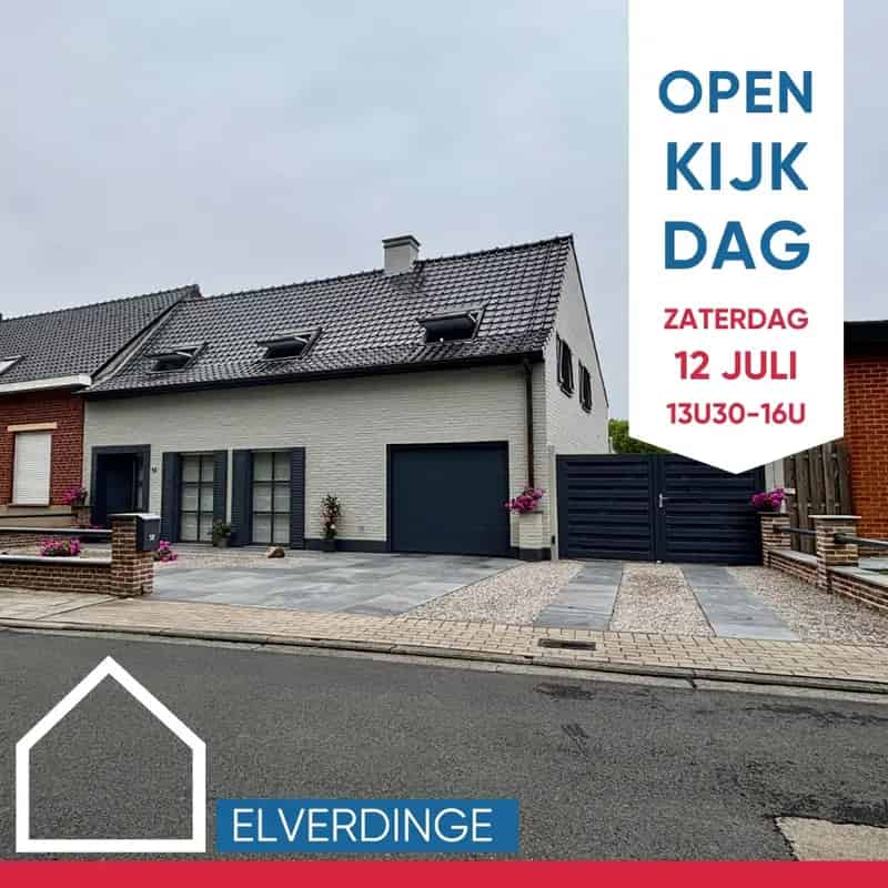 Ruime gezinswoning met tuin garage Elverdinge