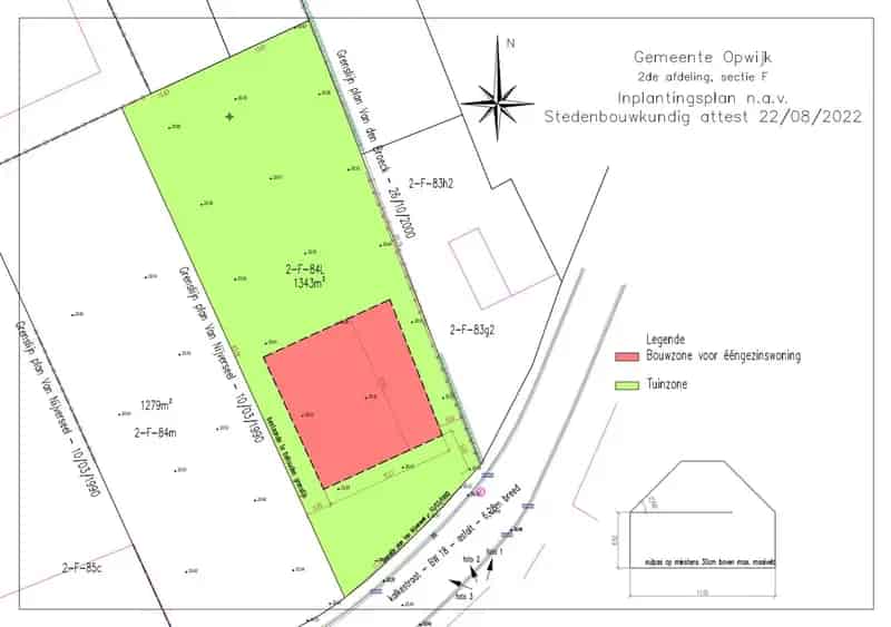Bouwgrond Open Bebouwing Centrum Opwijk