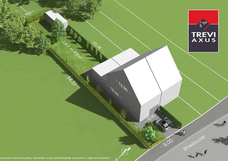 Bouwgrond 506m² Baasrode Halfopen Bebouwing Garage Landelijk