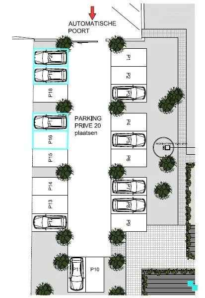 Parkeren in Oostrozebeke met centrale ligging in Stationsstraat