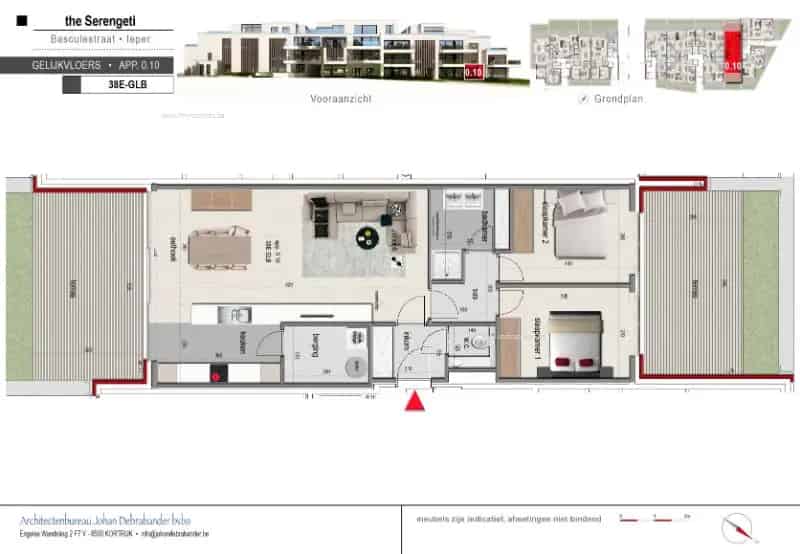 Nieuwbouw Appartement Ieper 2 Slaapkamers
