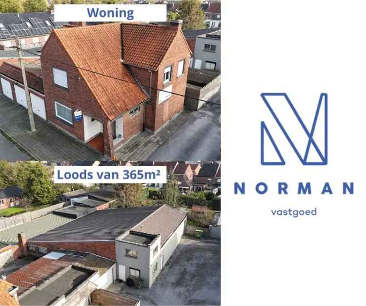 Woning te koop met magazijn in Kuurne