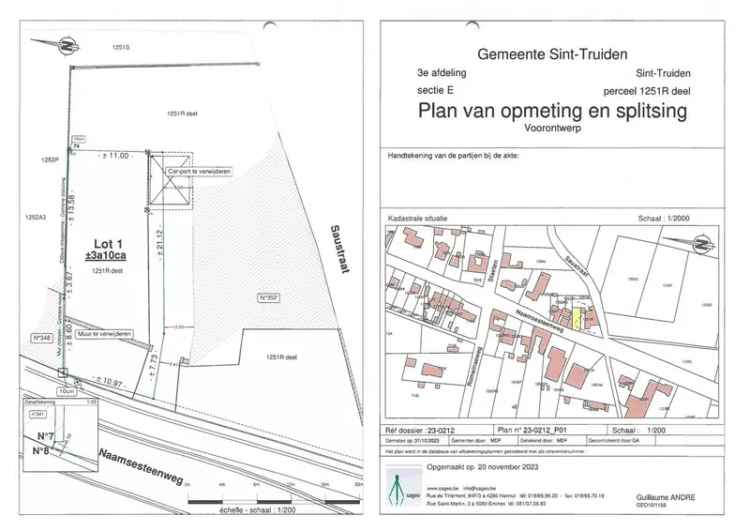 Ruim perceel bouwgrond in verkavelingsproces