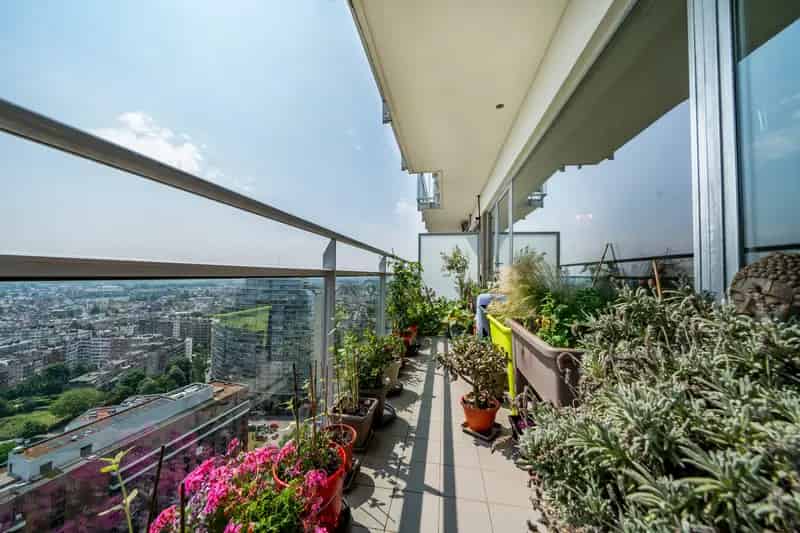 Appartement te koop Brussel 3 slaapkamers 2 terrassen Panoramisch Uitzicht