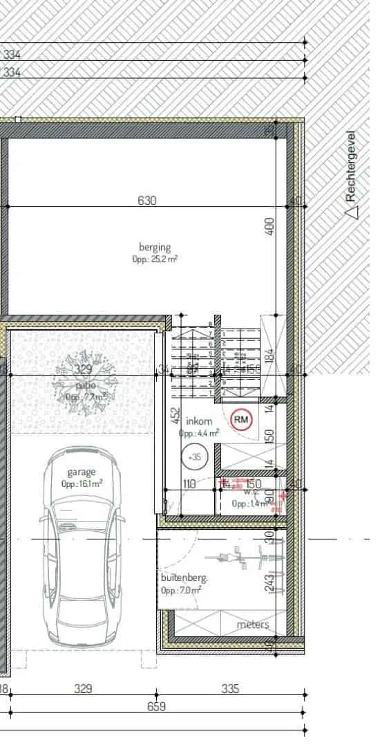 Nieuwbouw Stadwoning 3 slaapkamers Tuin Parking