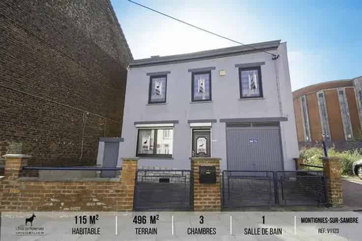 Huis Te Koop 3 slaapkamers Garage Tuin Montignies-sur-Sambre