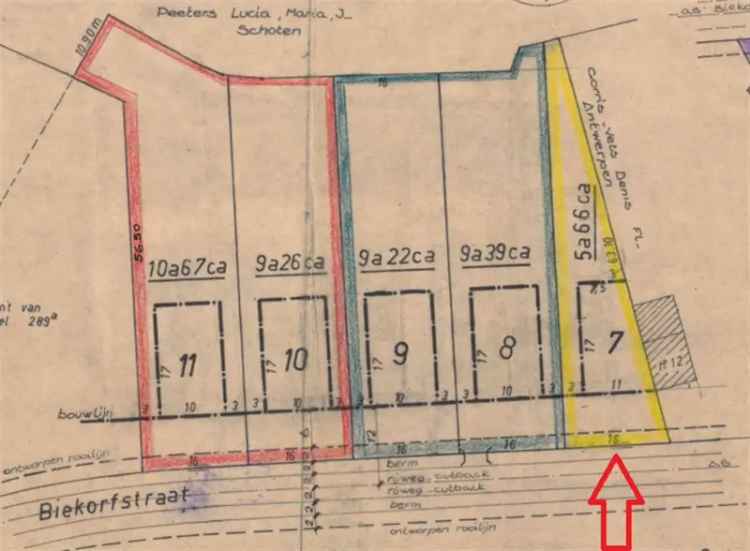 Bouwgrond kopen in Heist-op-den-Berg voor halfopen bebouwing met 566m²