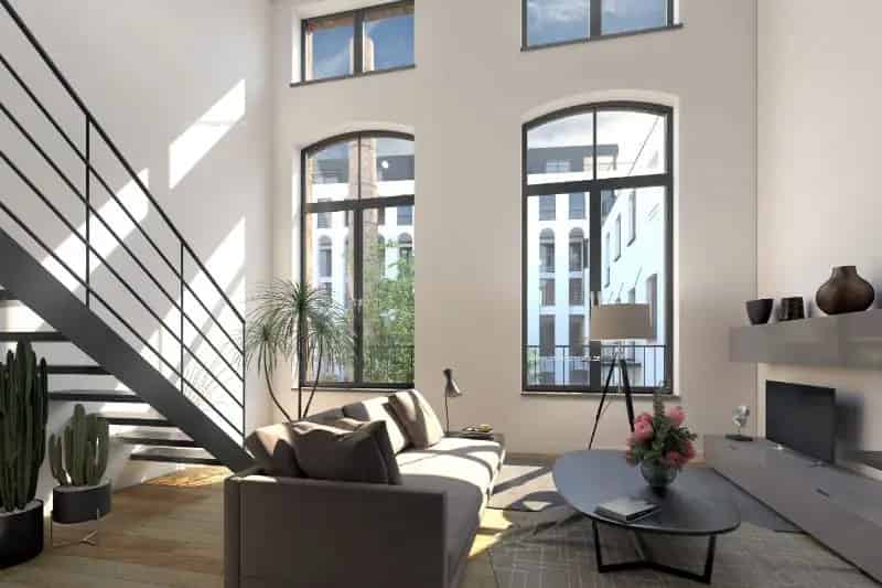 Kantoren te Koop Ixelles: 900m² Project Chocolaterie Antoine
