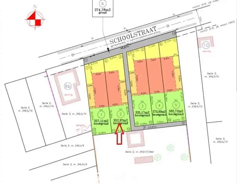 Bouwgrond Halfopen Bebouwing 352m²