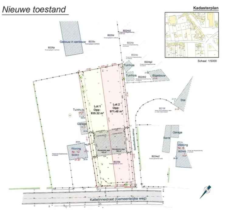 Bouwgrond Halfopen Bebouwing 971m²