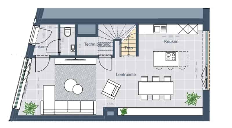 Woning E03 4 Slaapkamers Gesloten Bebouwing
