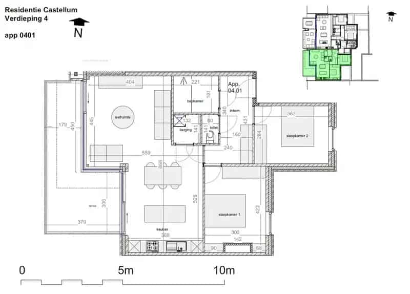 Nieuwbouw Appartement 2 Slaapkamers De Panne