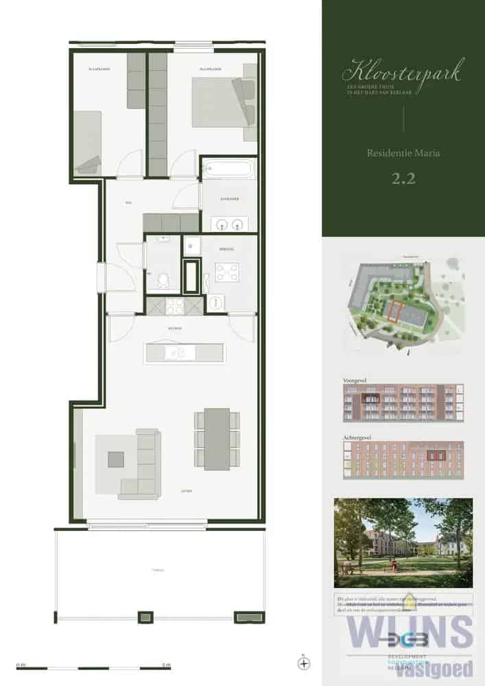 Appartement te huur Berlaar 2 slaapkamers 91m² terras