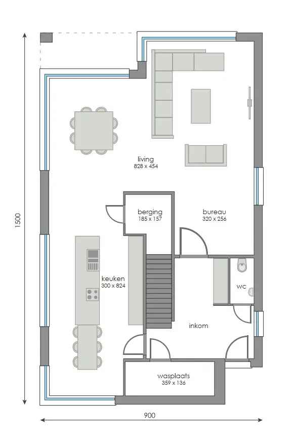 Huis te koop in Horebeke met bouwgrond van 576 m²