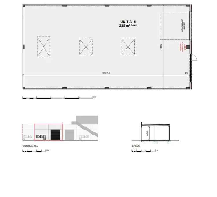 Nieuwbouw KMO-unit in 'La Brique'