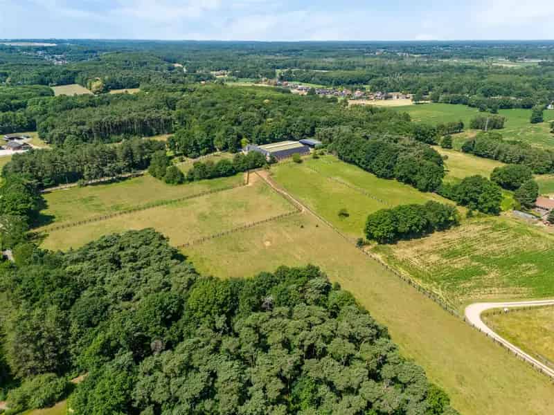 Huis te huur met 24 paardenstallen en binnenpiste