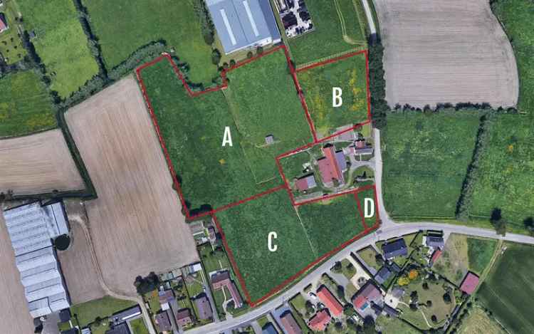 Grond te koop landbouwgrond in Lochristi met diverse secties