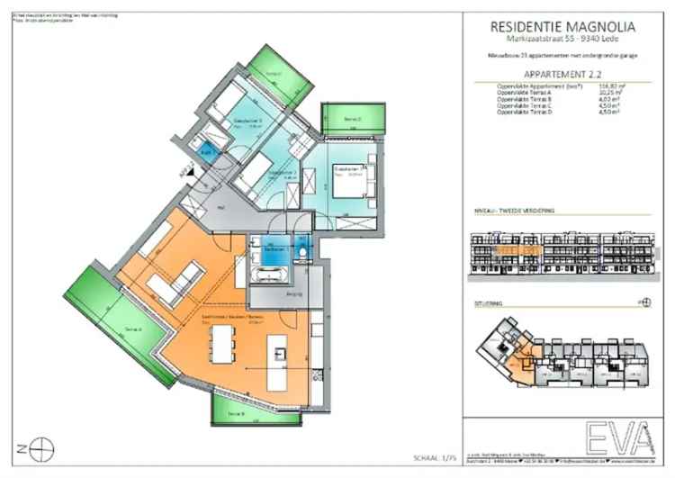 Te koop appartement in Lede met zicht op park en nabij station