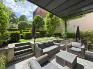 Gelijkvloers appartement te koop Elsene 2 slaapkamers tuin terras