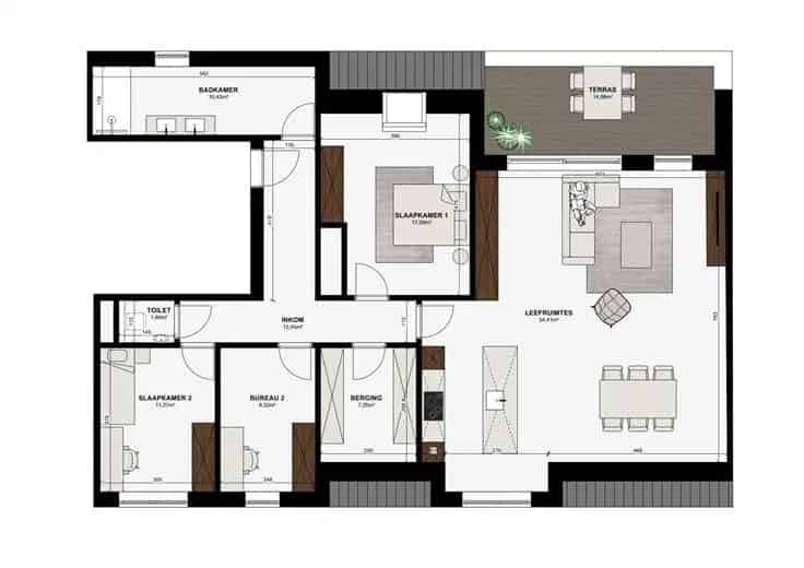 Appartement Te Koop Aarschot 3 Slaapkamers Nabij Station