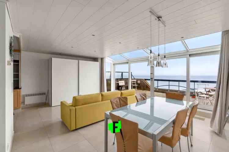 Penthouse appartement 2 slpk met prachtige terrassen op zeedijk Westende-Bad