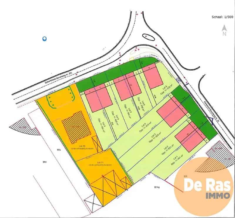 Bouwgrond Oordegem HOB 4a29ca Zuidgerichte Tuin