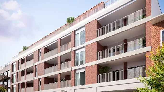 Te koop appartement in Vilvoorde met gemeenschappelijke binnentuin