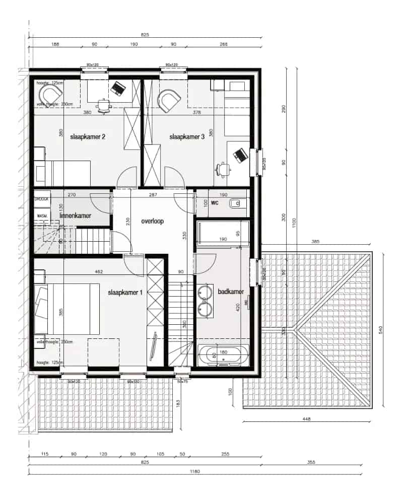 Halfopen nieuwbouw woning Jabbeke 3 slaapkamers praktijkruimte