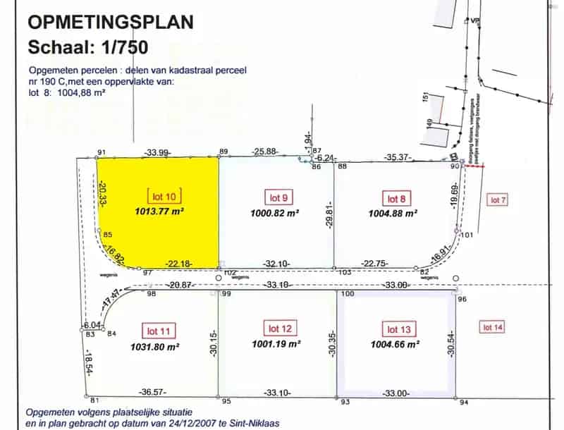 Bouwgrond 1014m² LOT 10