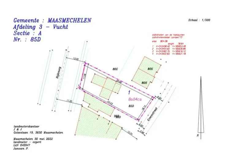 UNIEKE PROJECTGROND TE KOOP - MAASMECHELEN