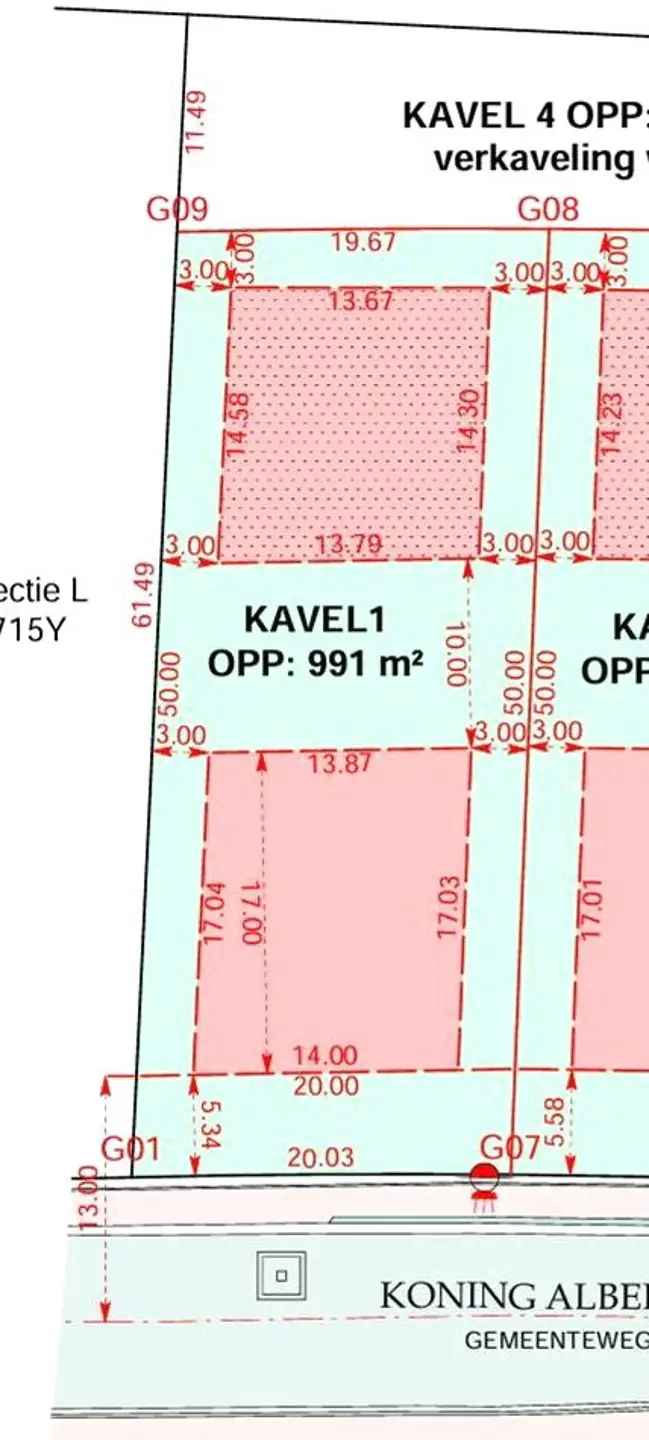 Bouwgrond te koop Geel 991m² Toplocatie