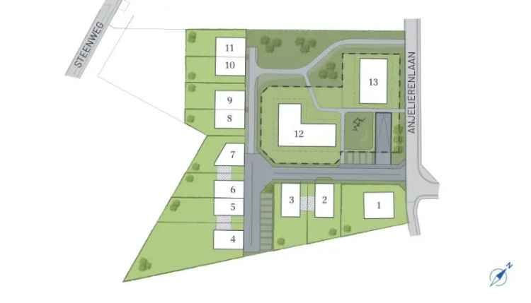 Denderleeuw, Anjelierenlaan - Steenweg - Fase 2 (Anjelierenlaan) - woningen: Lot 11