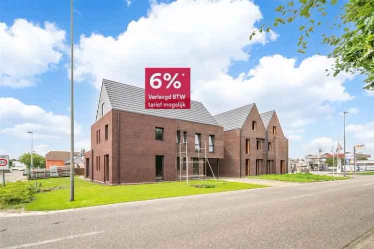 Halfopen nieuwbouwwoning met 3 slaapkamers - 6% BTW