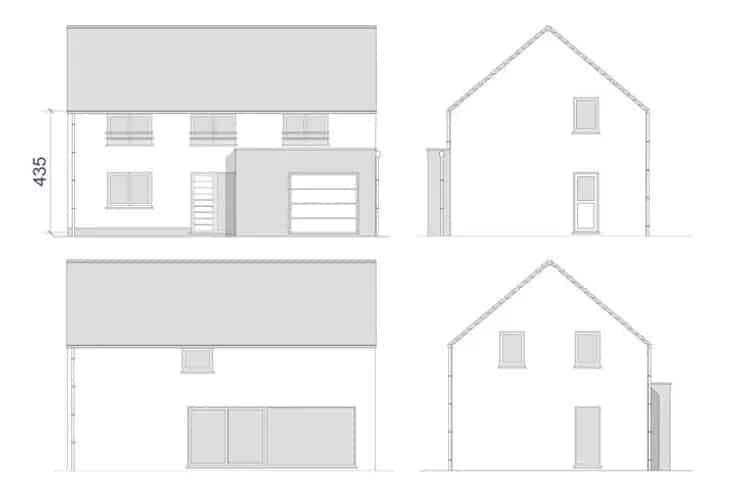 Nieuwbouw 4 Gevel Villa Bijna Energie Neutraal