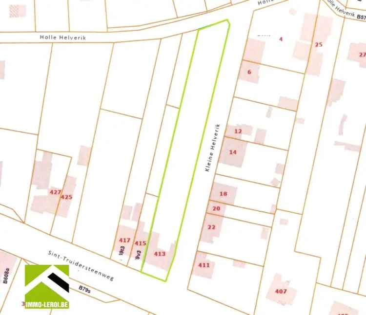 Projectgrond - Woning met diepe tuin, palend aan 3 straten