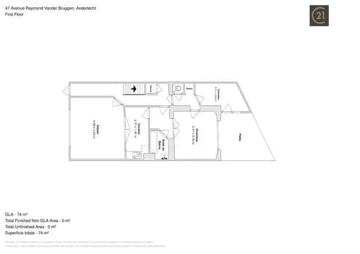 Appartement 2 slaapkamers Anderlecht