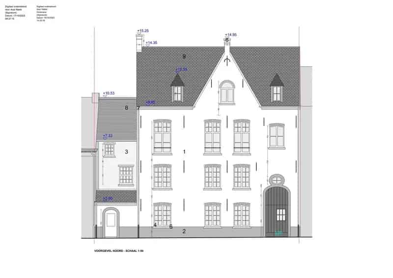 Projectgrond Kantoorgebouw met Appartement A-locatie