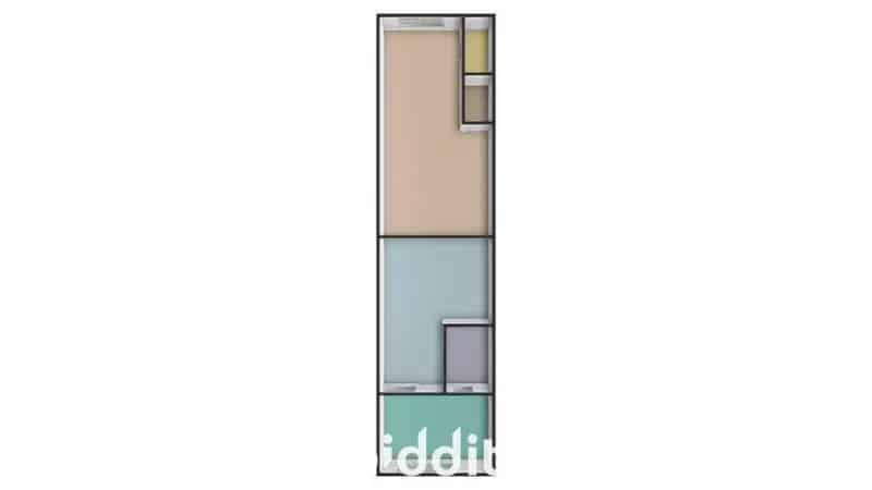 Op te frissen woning met 2 slaapkamers en tuin