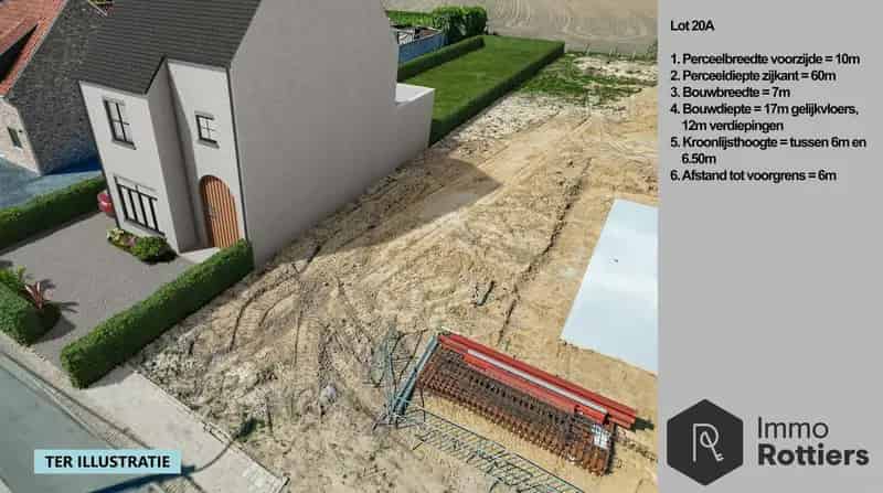 Bouwgrond Londerzeel 6 are Halfopen Bebouwing