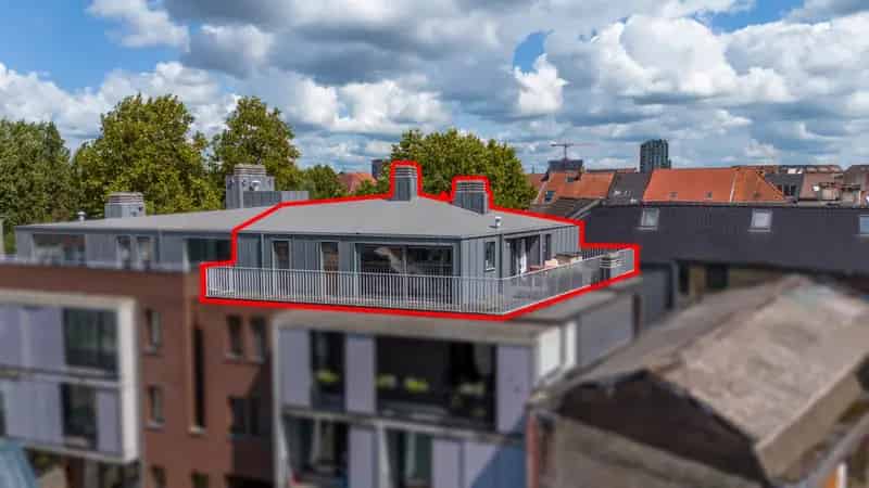 Penthouse Gent Centrum te Huur - 3 slaapkamers - Groot Terras