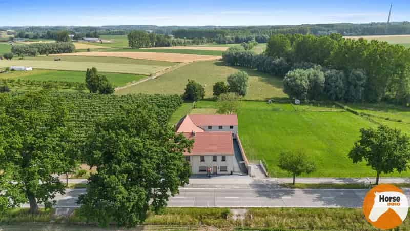 Gerenoveerde U-hoeve te Pepingen met Weide