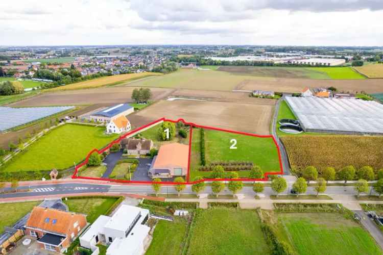 Te koop loods in Roeselare met perceel van 7200m²