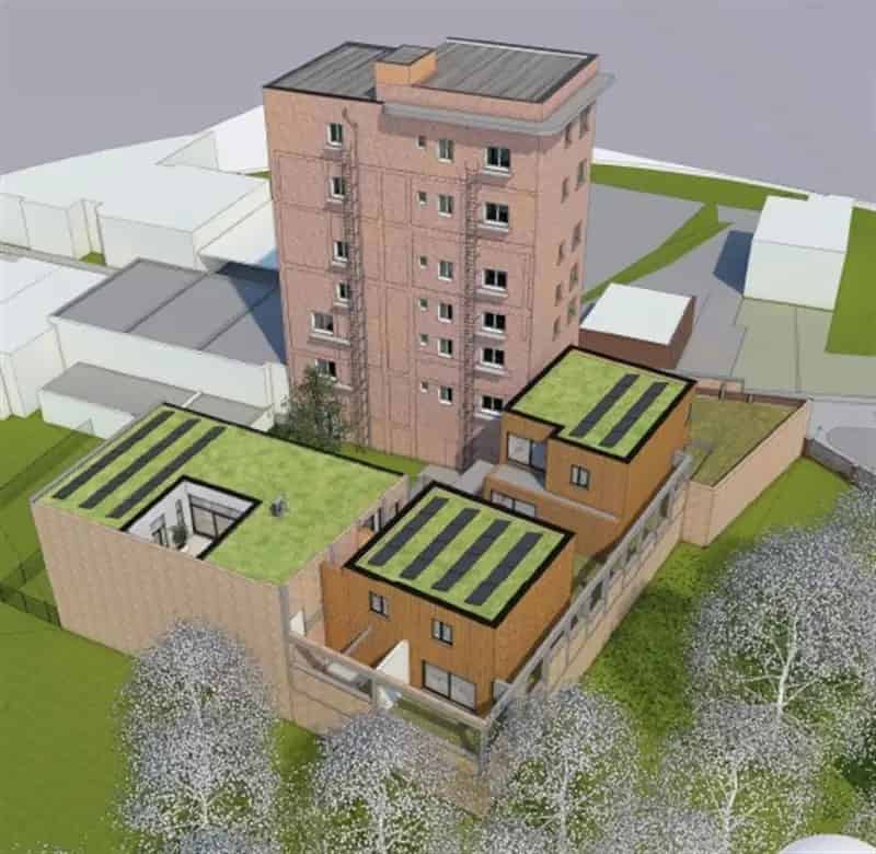 Project voor te ontwikkelen appartementen