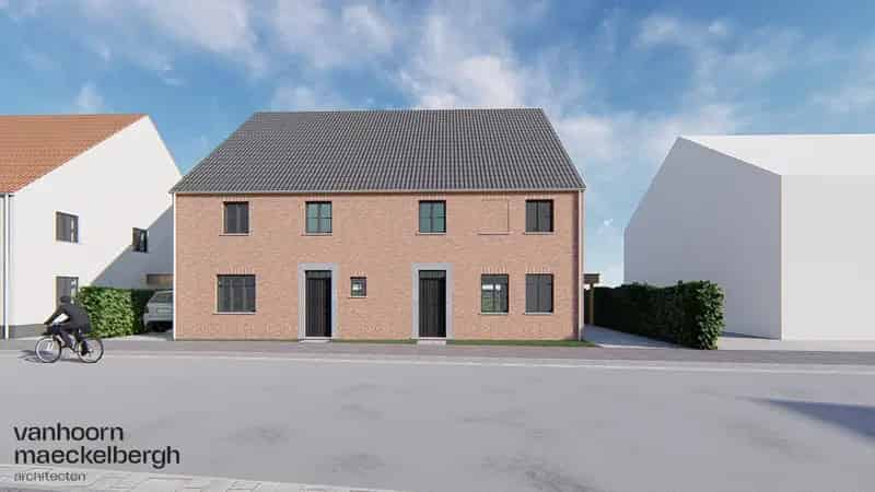 Nieuwbouw gezinswoning te Zevekote 3 slaapkamers