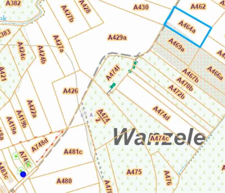 Landbouwgrond 2220m² gelegen aan de Wellebeek, Wanzele!